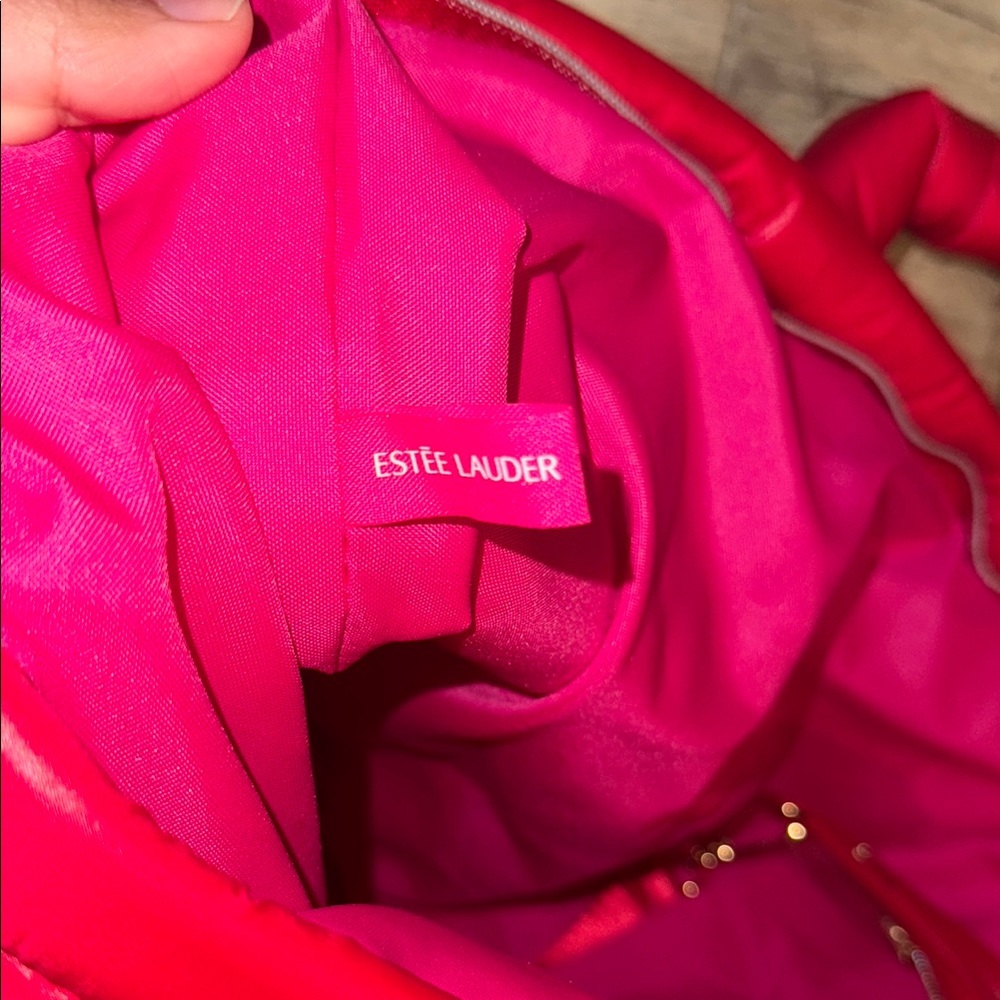 Red Quilted Women's Bag ESTEE LAUDER - Picture 3 of 4